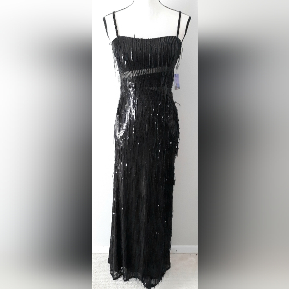 Morgan & Co Sequin Evening Dress Party Prom Formal Wedding Guest Homecoming
